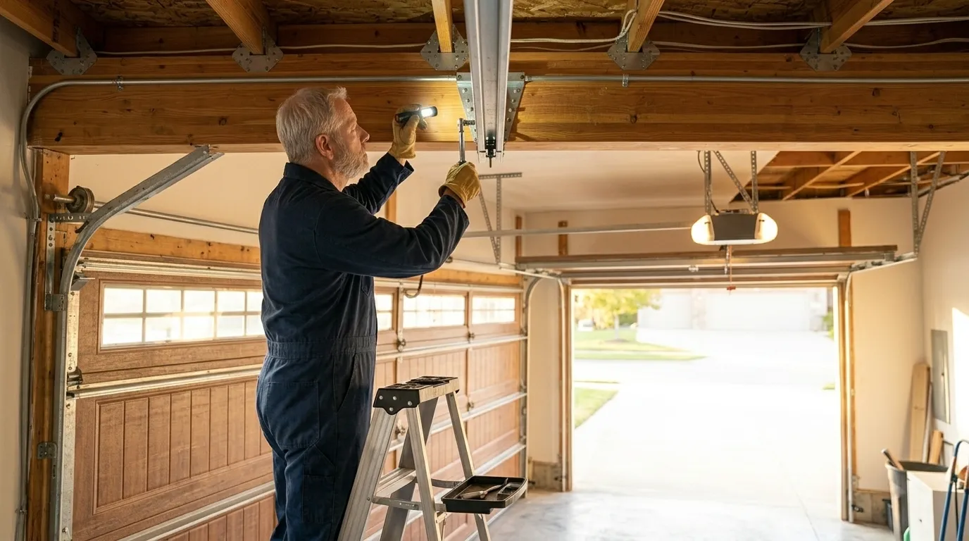 Roll-up steel garage door