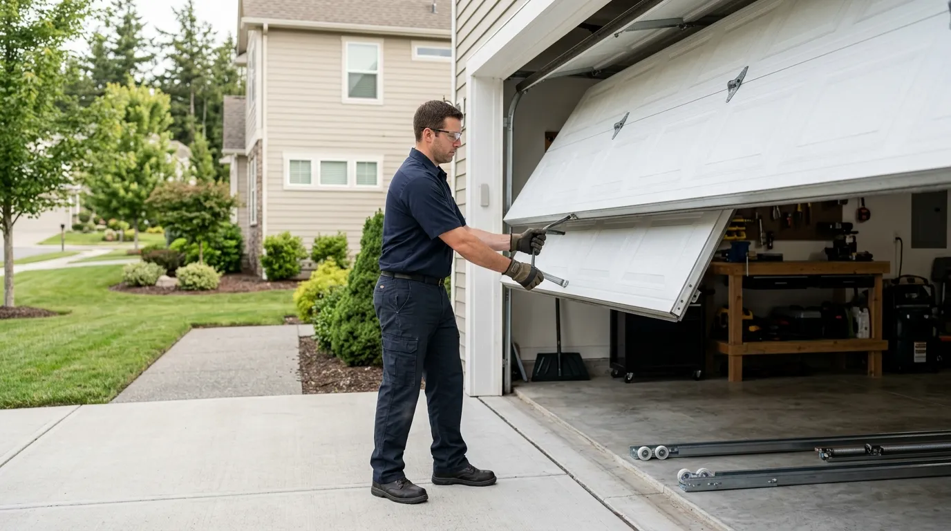 Commercial roll-up garage door