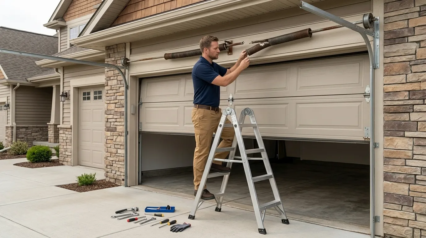 Repaired & tested - Orem garage door service